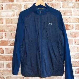 Under Armour men's ColdGear infrared soft shell navy jacket, size S